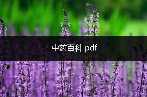 中药百科 pdf